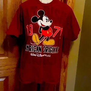 Children’s XL Maroon colored Disney World T shirt. Mickey Mouse.